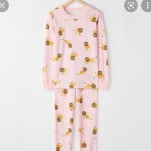 Hanna Andersson Pink Lion Pajamas